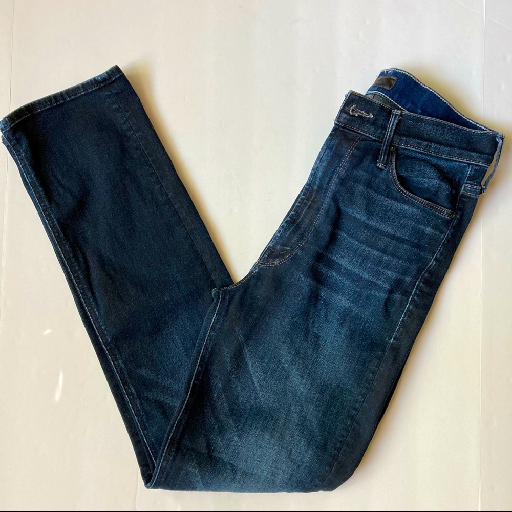 Mother The Dazzler Ankle High Rise Jeans Night Owl Wash 27